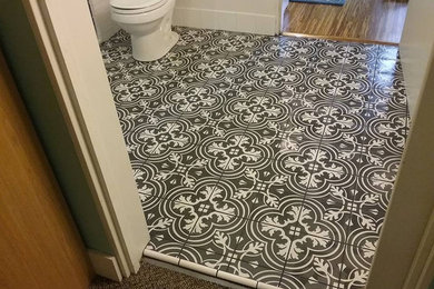 Bathroom Floor Tile Makeover