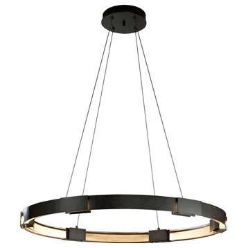 Hubbardton Forge 138589-1030 Aura Large LED Pendant in Oil Rubbed Bronze
