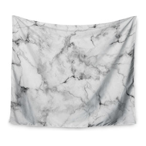 51 X 60 Kess InHouse Nick Atkinson Triangle Love Gray Gold Wall Tapestry