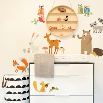 Forest Animals Vinyl Wall Sticker - Peel and Stick Stickers