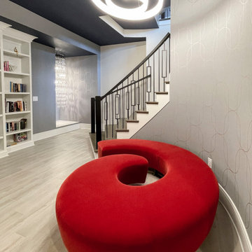 Project #114 | Freestanding Curved Foyer Staircase