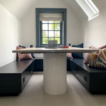 Loft Storage and Banquette Seating