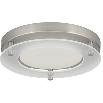 All-in-One LED Surface Mount Light, Brushed Nickel