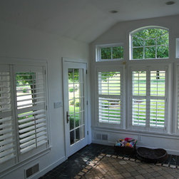 Plantation Shutters With Divider Rails - Interior Shutters