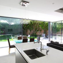 Glass patio doors
