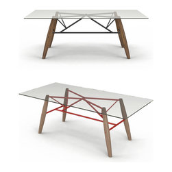 Connection Glass Dining Table by Up Huppe - $2,722.00 - Dining Tables