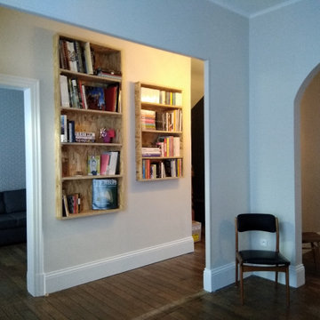 Salon haussmanien modernisé