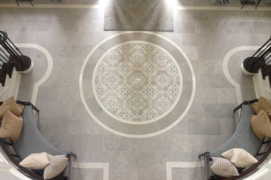 Inspiration for a contemporary staircase remodel in Orange County