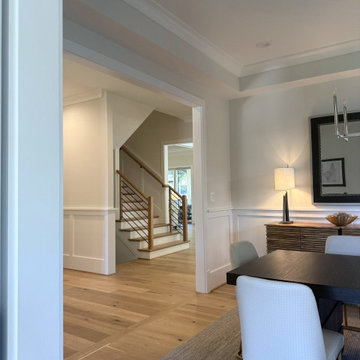 Project #140 | White Oak Staircase with Horizontal Bar Rail