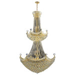 Crystal Lighting Palace - French Empire 32-Light Crystal 2-Tier Chandelier, Gold Finish - This stunning 32-light Crystal Chandelier only uses the best quality material and workmanship ensuring a beautiful heirloom quality piece. Featuring a radiant Gold finish and finely cut premium grade crystals with a lead content of 30%, this elegant chandelier will give any room sparkle and glamour.