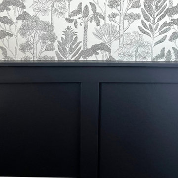 Board & Batten Guest Bathroom in Cracked Peppercorn