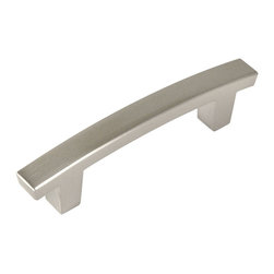 Cosmas - Cosmas Contemporary Cabinet Hardware, Satin Nickel, 3" Hole Centers - Cabinet And Drawer Handle Pulls