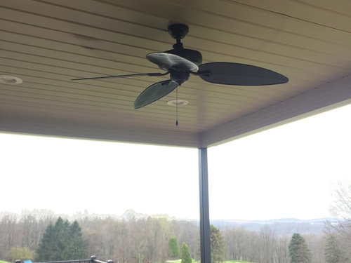 Outdoor Ceiling Fan Located In A High, Outside Ceiling Fans