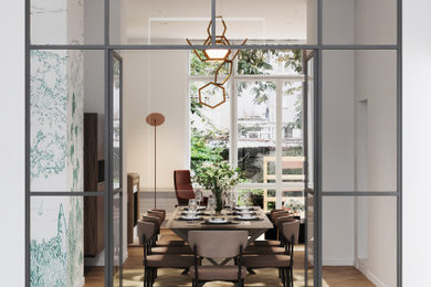 Example of a dining room design in Brussels