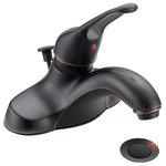 Designers Impressions - Oil Rubbed Bronze Single Handle Lavatory Vanity Faucet - Washerless Cartridge