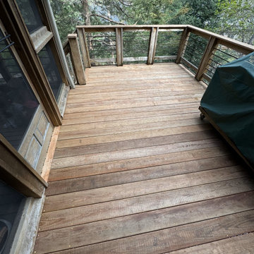 Deck Repair and sitting area