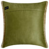 Green Jute Textured, Jute, 22"x22" Throw Pillow Cover - Evergreen Jute