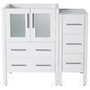 Fresca Torino 36" White Modern Bathroom Cabinets