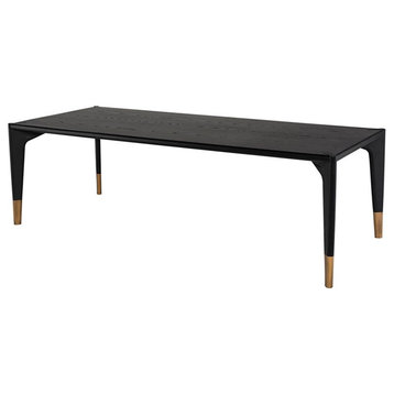 Nuevo Furniture Quattro 78.8" Dining Table in Onyx