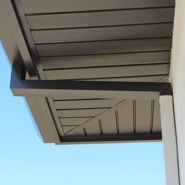 Temecula Ca. Soffit, Fascia, Gutters, Downspouts, Beam Cap, After Stucco
