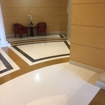 610 Clematis - Limestone lobby floor