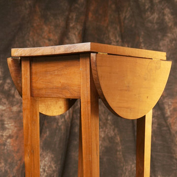 Repair and Full Refinish: Drop-Leaf Restored Table