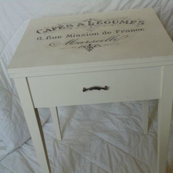 Painted sewing table turned sidetable - Products