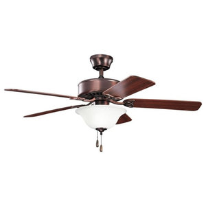 Contemporary Olympia Ceiling Fan Olde Bronze With Sunset Marble