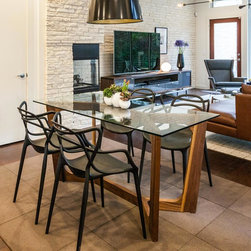 Bow Base Dining Table - Furniture