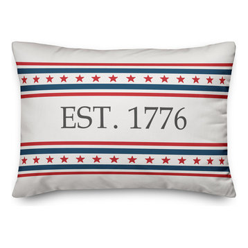 USA Established 1776 Indoor/Outdoor Pillow, 14"x20"
