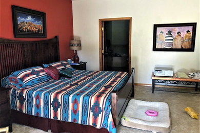 Example of a southwest bedroom design in Other