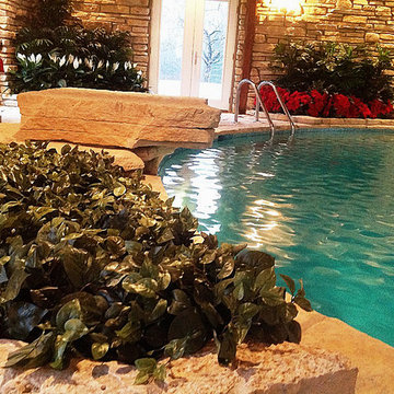 Indoor Pool Room - Permanent Botanicals for poolside bliss
