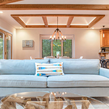 Contemporary-Rustic Living Room