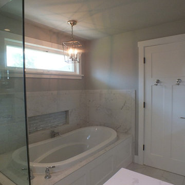 Classic porcelain marble Master Bath