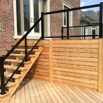 Aluminum and Glass Deck Railings - 112