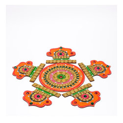 Wood Clay Floor Decor - Decorative Objects And Figurines
