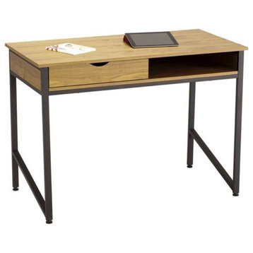 Safco Home Office Computer Writing Desk in Black/Cherry