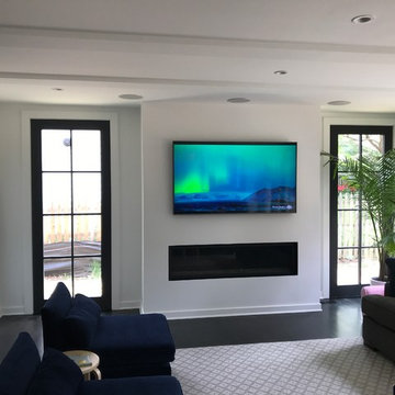 Living Room Surround System with Samsung "Frame" Art TV