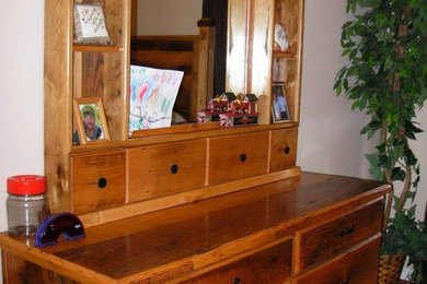 Inspiration for a rustic bedroom remodel in Other
