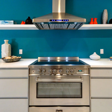 Mid-Century Modern Kitchen Detail — Siesta Key Home Staging