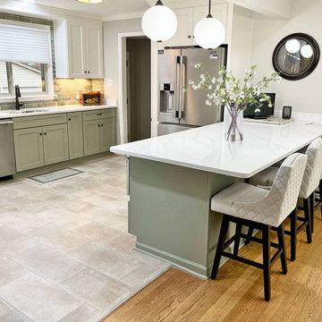 Green & Cream Serene House Remodel