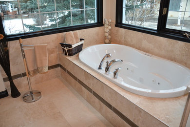 Bathroom - modern bathroom idea in Calgary