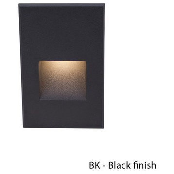 WAC Lighting LED Me Vertical Step And Wall Light, Black