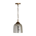 Austin Allen and Co. Newport 1 Lt Pendant, Patinaed Brass/Seeded Mercury