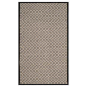 Safavieh Four Seasons Collection FRS652 Rug, Ivory/Black, 6'x9'