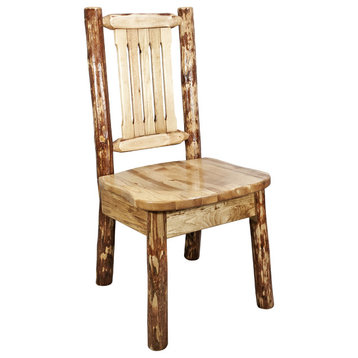 Glacier Country Collection Side Chair w/ Ergonomic Wooden Seat