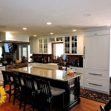 Custom Kitchen and Sub Zero refrigerator panels
