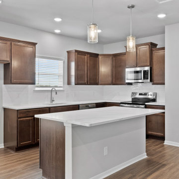 Pecan - Stained Cabinets