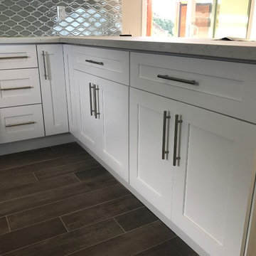 Bathroom Remodel with Blue Accent Tile