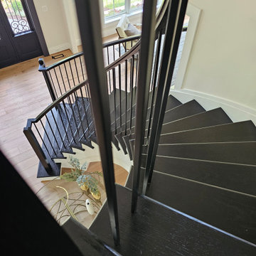 Project #130 | Curved Staircase with Wraparound Balcony